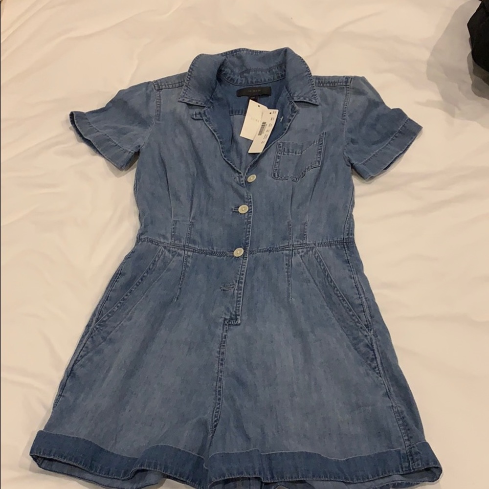 J crew short jean jumper